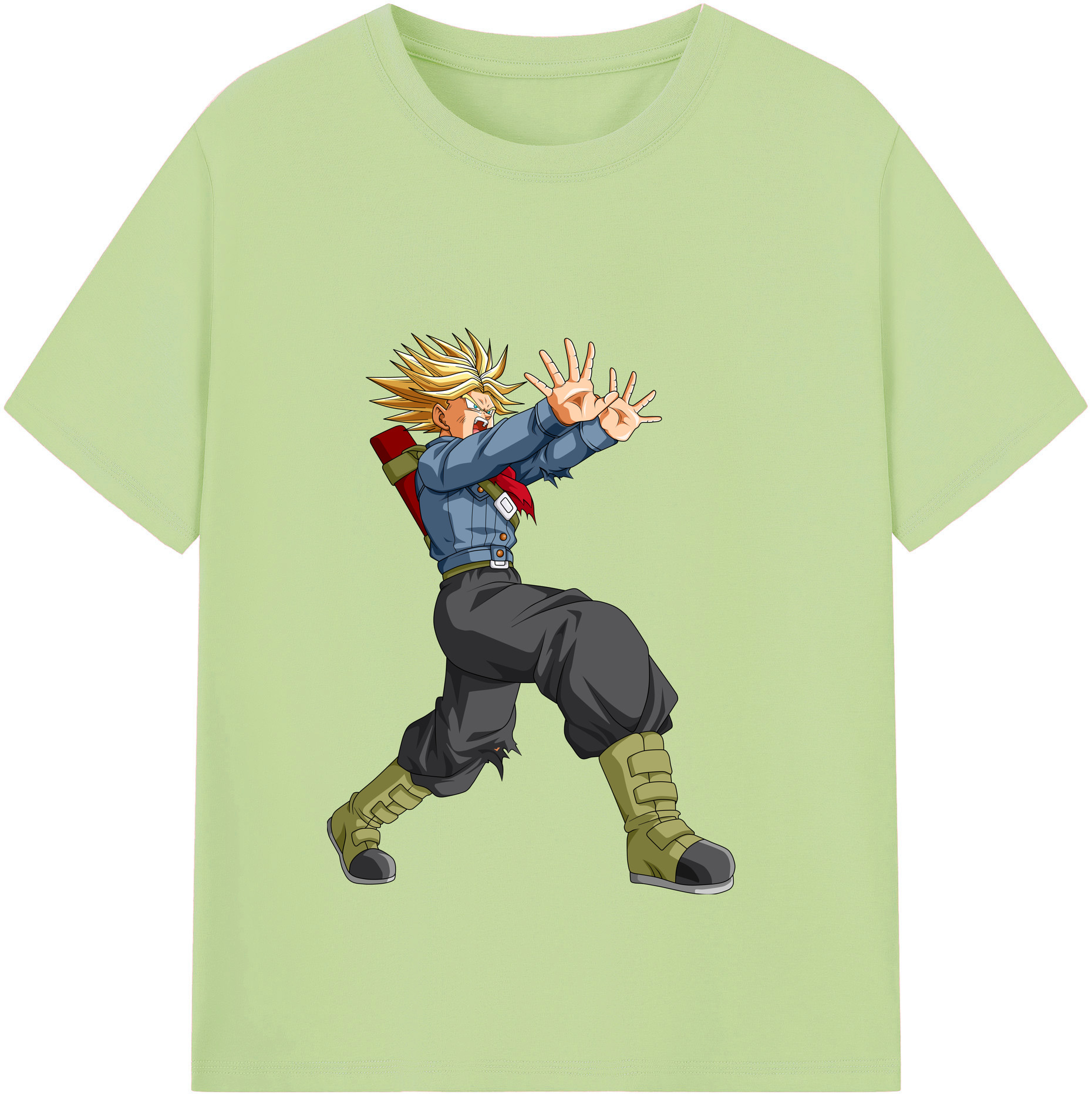 （画像用） ドラゴンボール トランクス（Torankusu）DRAGON BALL Trunks 綿100％半袖Tシャツ（フロントプリント）